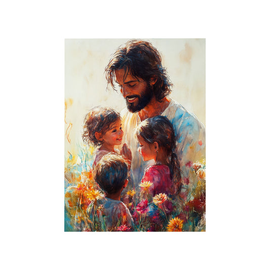 Jesus empfängt Kinder